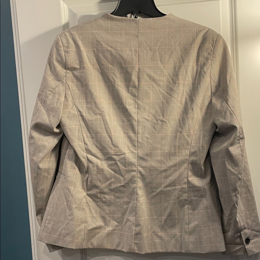 💖 Zara Light Tan/Pink Blazer - Picture 5 of 9